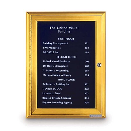 United Visual Products Outdoor Enclosed Combo Board, 72"x36", Stn Frame/Wht Porc & Blue Spruce UVCB7236OD-WHTPORC-BLSPRU